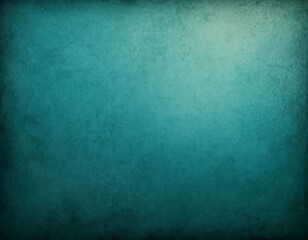 Wall Mural - Textured Teal Green Abstract Background: Deep Ocean Hues, Grunge Concrete Wall Texture, Vintage Style