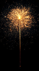 Wall Mural - Sparkling Firework  Bright Light Trails  Night Photography