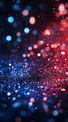 Wall Mural - Red   Blue Glitter Lights Sparkle Background