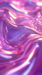 Wall Mural - Pink Glitter Fluid Abstract Background