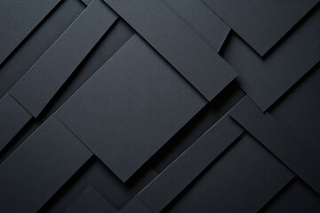 Poster - Abstract dark gray geometric background.