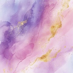 Wall Mural - Purple and Gold Painting Close Up