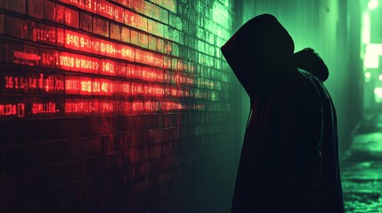 Wall Mural - illustration collection set of digital theft or cybercrime concept