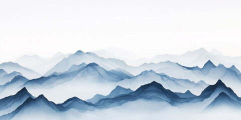 Naklejka na meble mountains in the snow