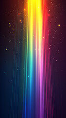 Wall Mural - Vibrant Rainbow Light Streaks Background