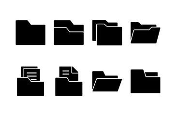 Poster - folder icon vector isolated on white background. folder and documents icon. icon archive