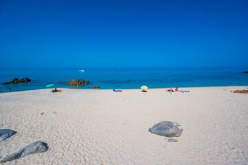 Marinella Di Zambrone - Paradise white beach in Calabria at beautiful coast - close to  Tropea - travel destination in Italy