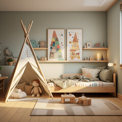 Wall Mural - Minimalist children's room