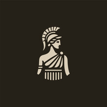 Elegant athena goddess logo