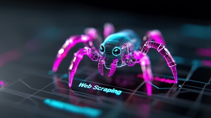Cyber Spider Web Scraping AI Tech -  AI and Machine Learning