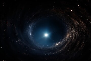 Wall Mural - swirling cosmic vortex reveals the mysteries of the universe's depths. generative ai