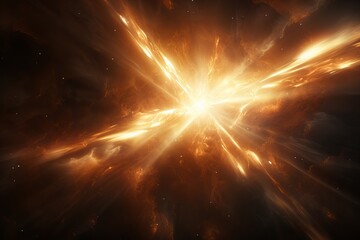 Wall Mural - cosmic explosion reveals the beauty of the expanding universe's birth. generative ai