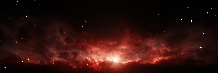 Wall Mural - celestial nebula illuminated by vibrant colors and distant stars in the cosmos. generative ai