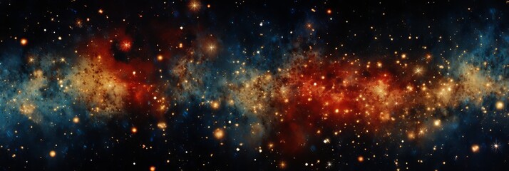 Wall Mural - vast celestial expanse reveals the beauty of distant galaxies in deep space. generative ai