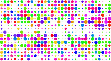 Wall Mural - pattern with colorful dots