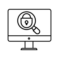 Wall Mural - password icon vector. protection illustration sign. security symbol or logo.