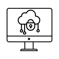 Wall Mural - password icon vector. protection illustration sign. security symbol or logo.