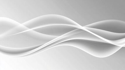 Sticker - Abstract grayscale flowing wave background.