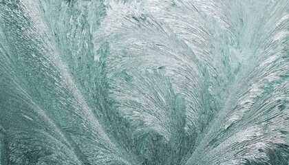 Aufkleber - Abstract icy texture with frost like crystalline patterns in teal and white tones, perfect for winter themed designs, banners, or backgrounds.

