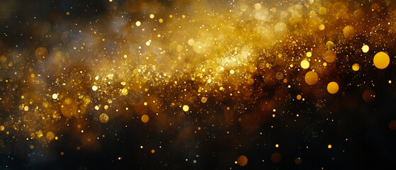 Wall Mural - A gold and black background with many small gold and black dots