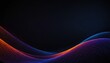 © Md - Abstract wave motion pattern on dark blue background wallpaper for digital technology AI Generated7