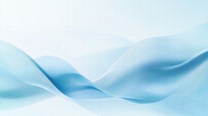 Leinwandbilder - Abstract ocean wave patterns creating a serene and tranquil atmosphere with soft blue hues and flowing lines. Generative AI