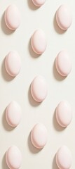 Aufkleber - Pastel Easter Egg Pattern in Effect with Soft Brush Strokes