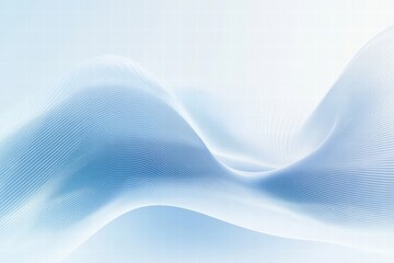 Aufkleber - Abstract ocean wave patterns create a serene and calming visual representation of flowing water in soft blue tones. Generative AI