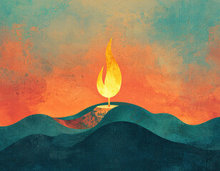 Canvas Print - Hope's Flame.