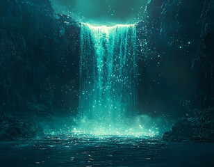 Canvas Print - Enchanted Waterfall.