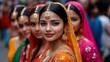 © Grzegorz Kuczynski - Woman in vibrant traditional attire smiling during a festive cultural procession.