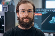 © standret - Portrait of man that is in the modern office, 3d printing designer