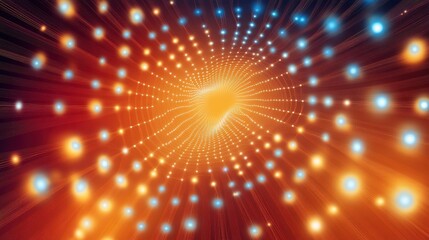 Wall Mural - abstract connected dots on bright background. technology concept