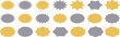 © samemen - ギザギザの座布団セット 　Set of sale sticker,starburst labels, sunburst badges.
