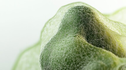 abstract green textured object with fine mesh