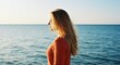 © Vivek - A beautiful woman enjoying breeze near the sea