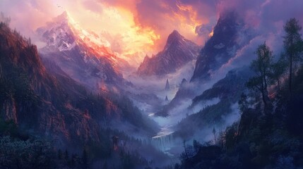 Wall Mural - the sky is dark and cloudy