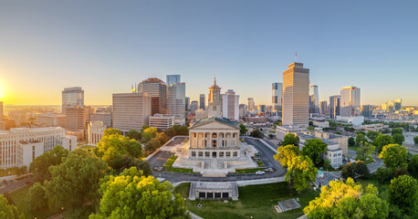 nashville, tennessee, usa at dawn