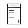 © payuan - Bill icon outline vector