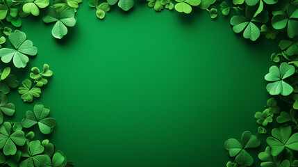 Wall Mural - St patricks day holiday background with copy space illustration