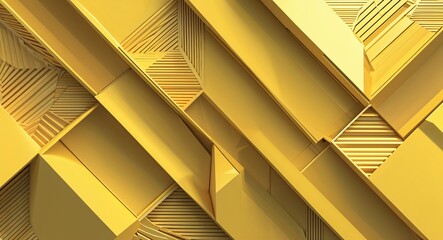 Geometric line pattern background in yellow pattern background