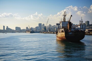 durban harbor: a breathtaking port view of south africa's bustling trade hub