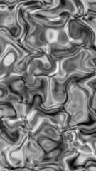 Wall Mural - vertical liquid silver flow morph background 4k features liquid silver or chrome moving and changing