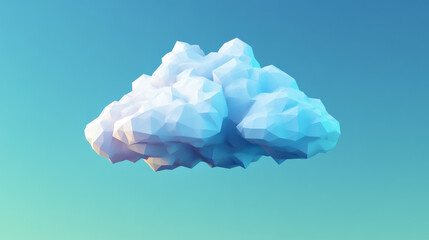 Wall Mural - hologram update. cloud update of polygons, triangles of points and lines. cloud update low-poly conn