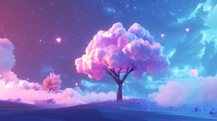 Wall Mural - hologram update. cloud update of polygons, triangles of points and lines. cloud update low-poly conn