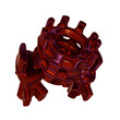 Metal abstract shape, 3d render