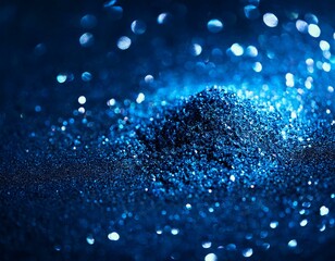 shimmering cobalt metal particles background