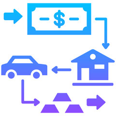 Sticker - Financial Plan Icon