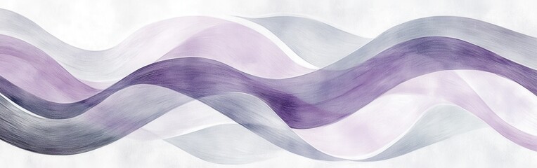 Leinwandbilder - Abstract design featuring flowing pencil strokes in shades of purple and gray for artistic inspiration