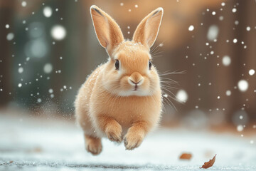 Wall Mural - Rabbit In Winter